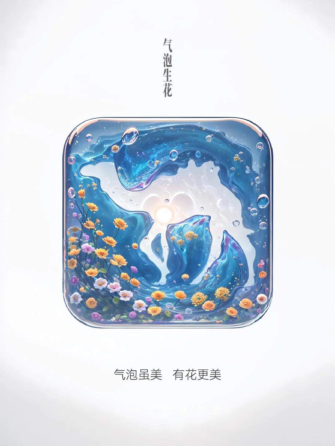 你们要的气泡生花手机图标已更新（15个）