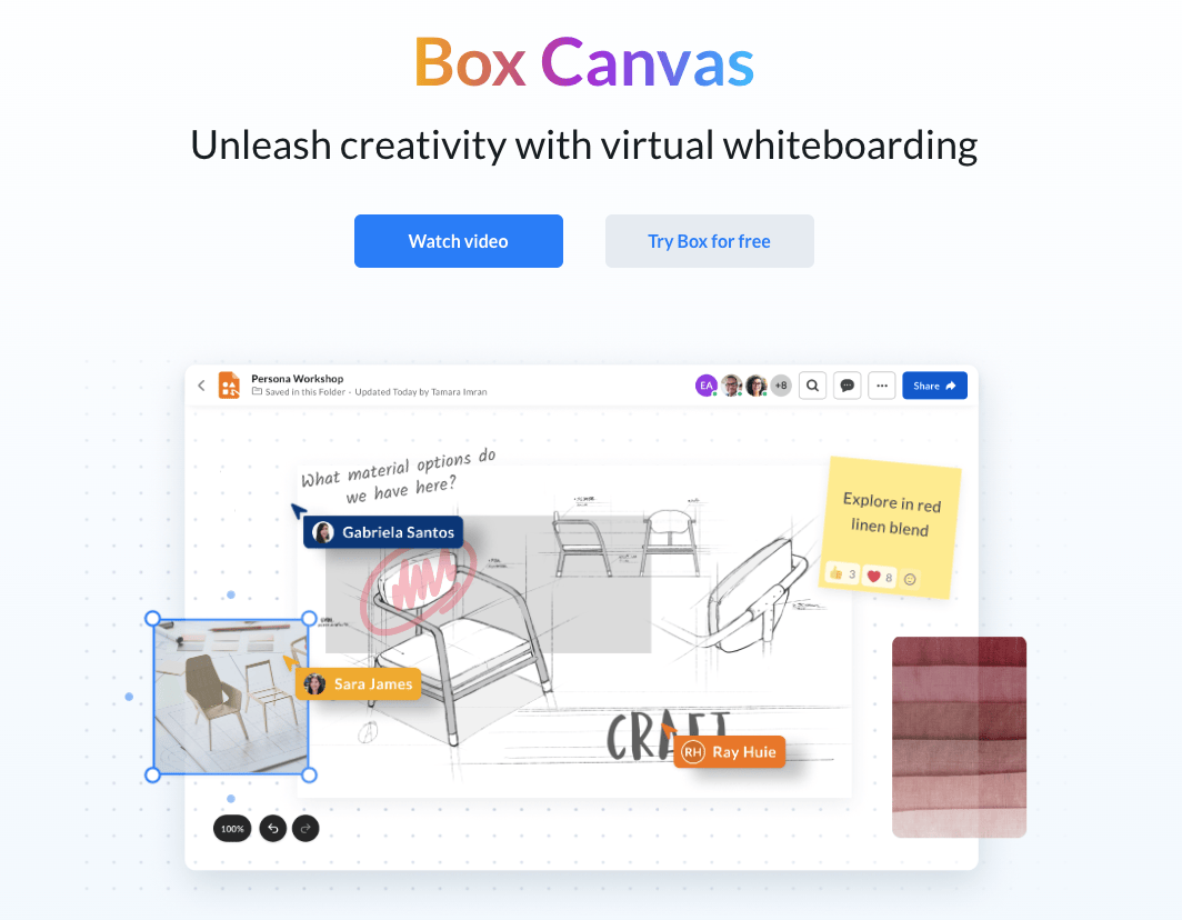 Box Canvas：Box 全新白板工具，未来战略重心