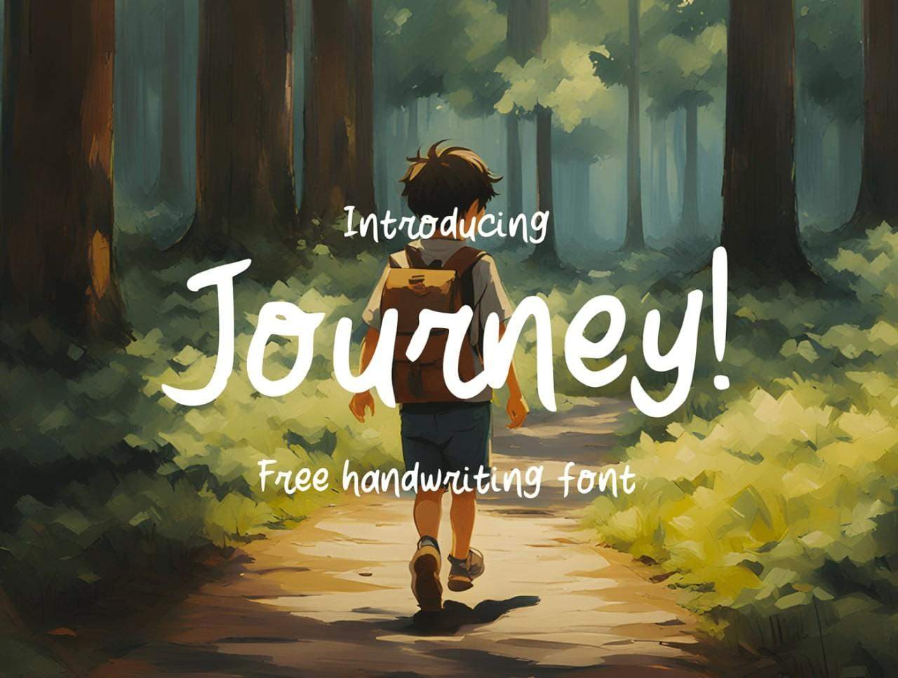 Journey可商用手写英文字体 设计素材 第1张-素材湾 Journey可商用手写英文字体 设计素材 第1张