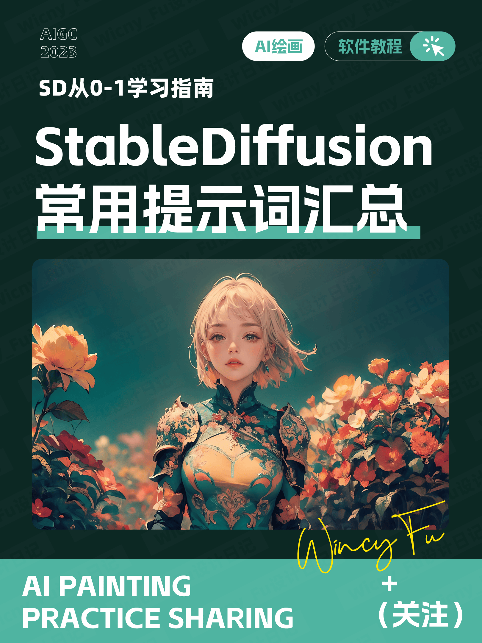一键收藏！5组 Stable Diffusion 常用人物提示词！