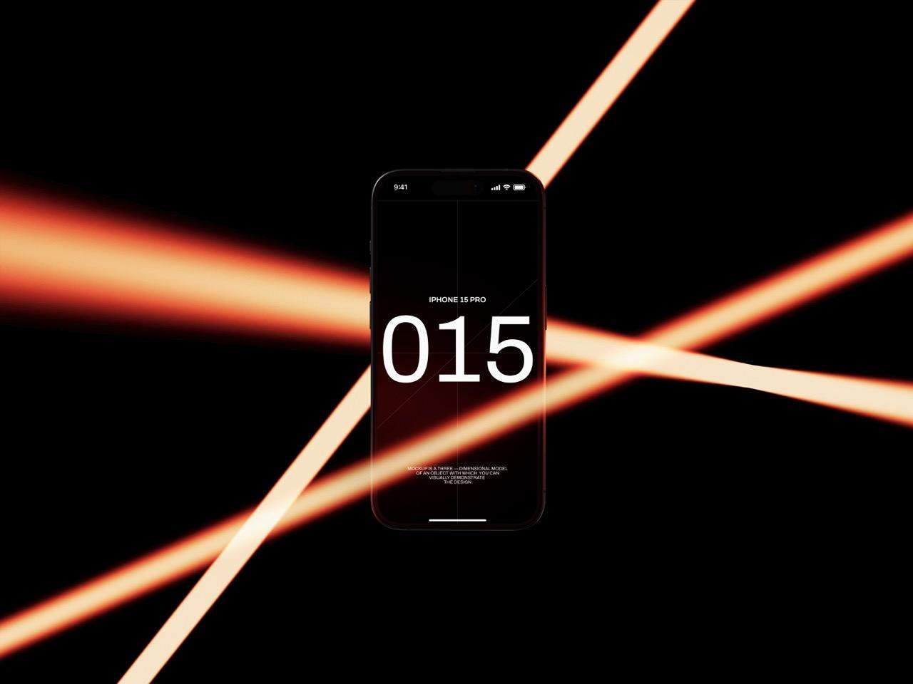 7款创意灯光iPhone苹果手机Mac笔记本电脑作品集样机套装