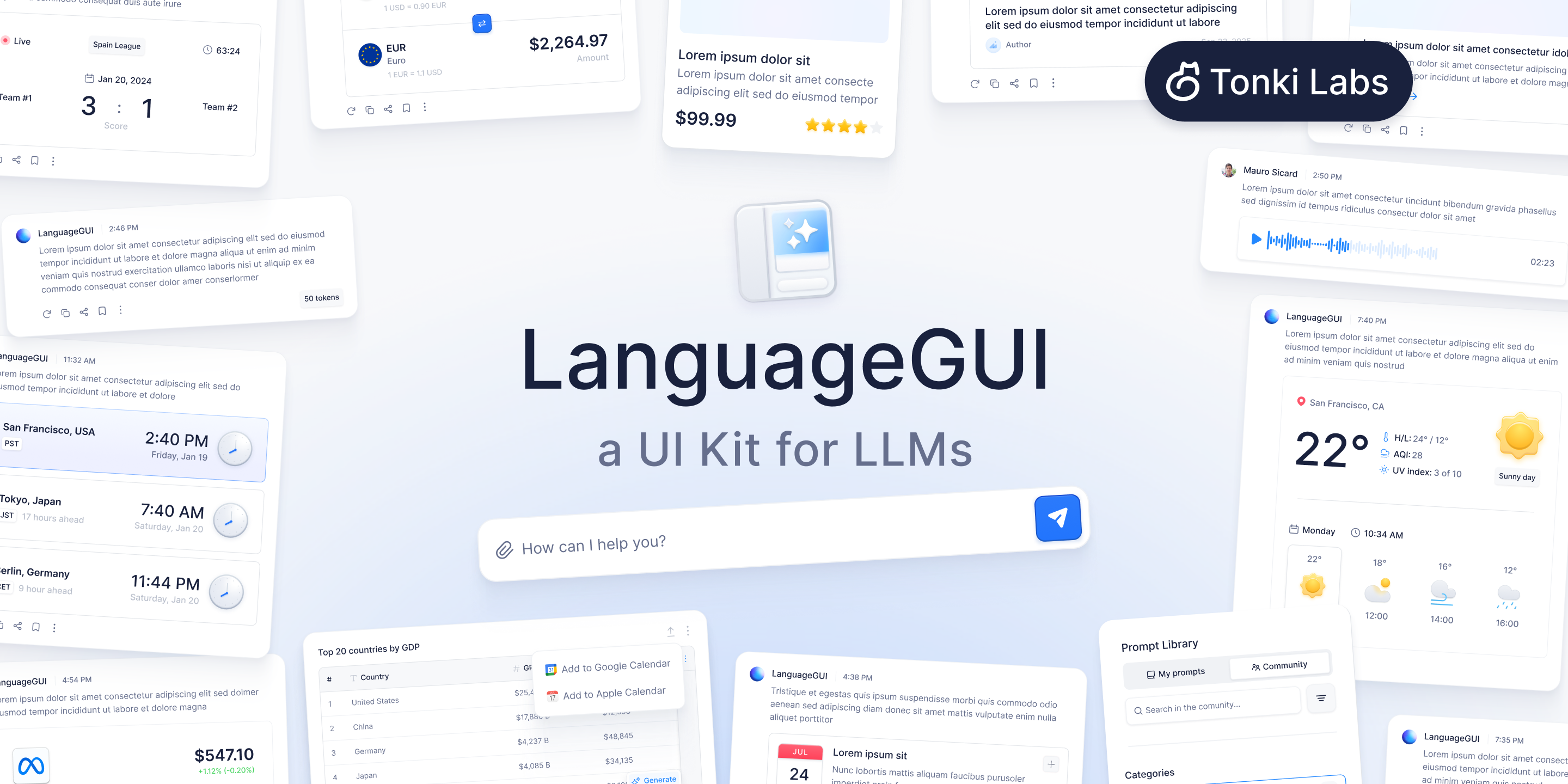 LanguageGUI: 开源UI套件，为大型语言模型软件优化设计插图