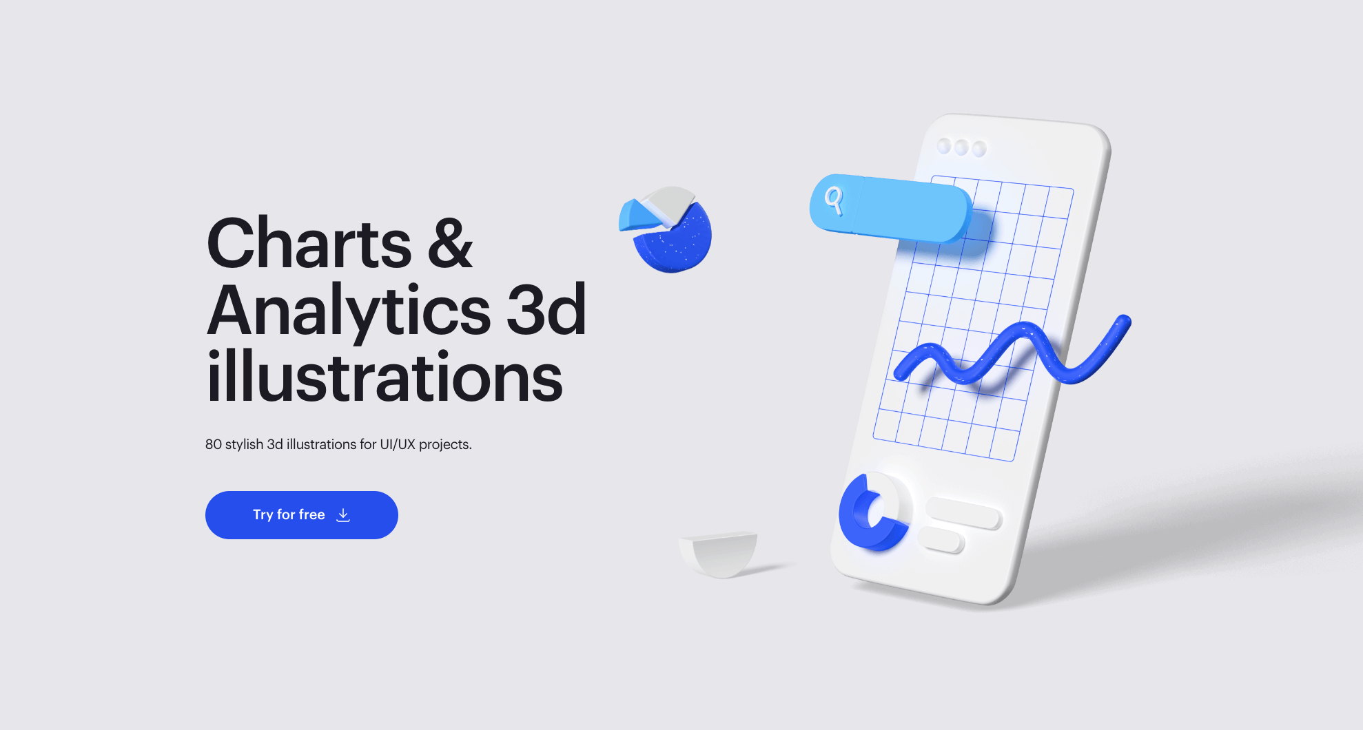 3D 数据图表插画 - Wannathis Charts