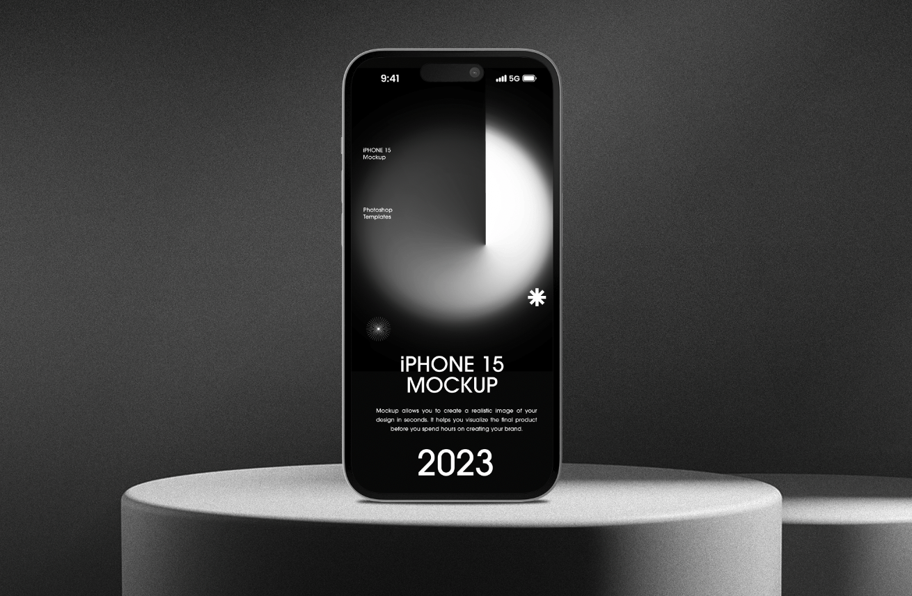精高清iPhone15手机苹果手机样机免费素材psd源文件下载