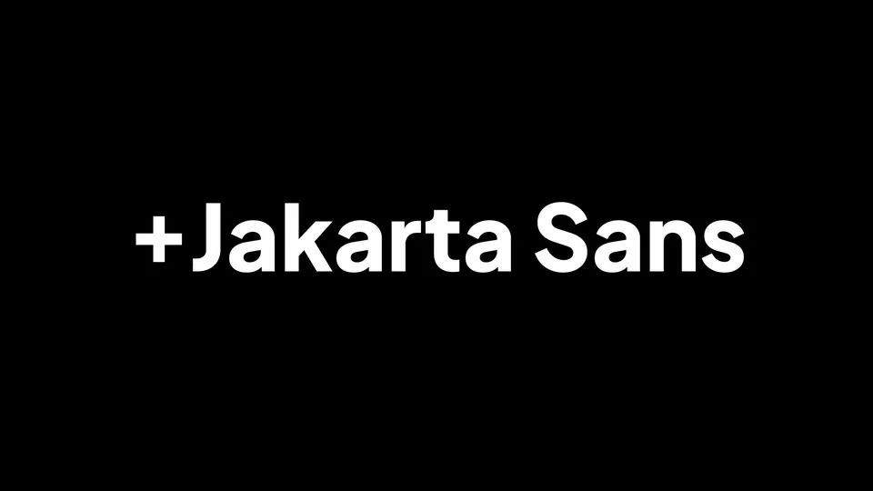 Plus Jakarta Sans 现代可变英文字体，免费可商用