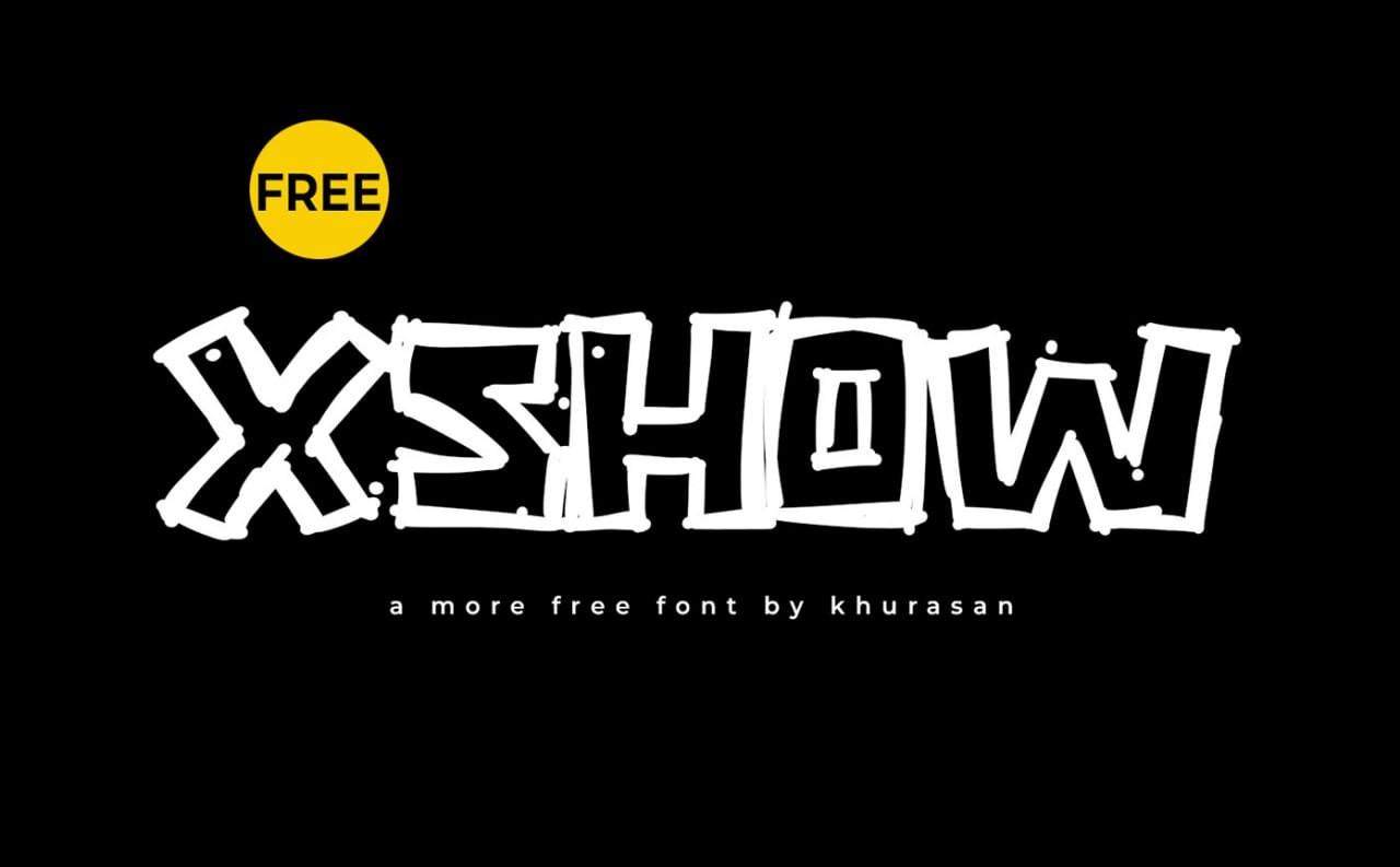 XSHOW字体：街头潮流风格的商用英文字体