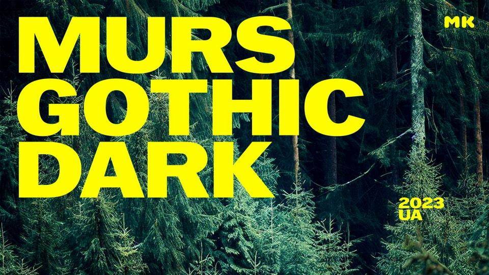 Murs Gothic 字体：厚重英文字体的独特风格与免费商用