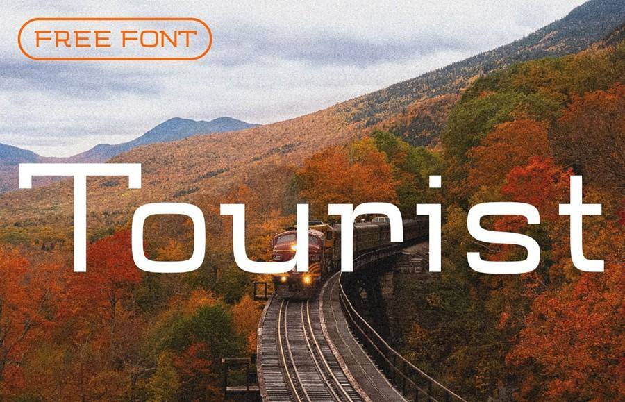 Tourist极简无衬线英文字体，免费可商用