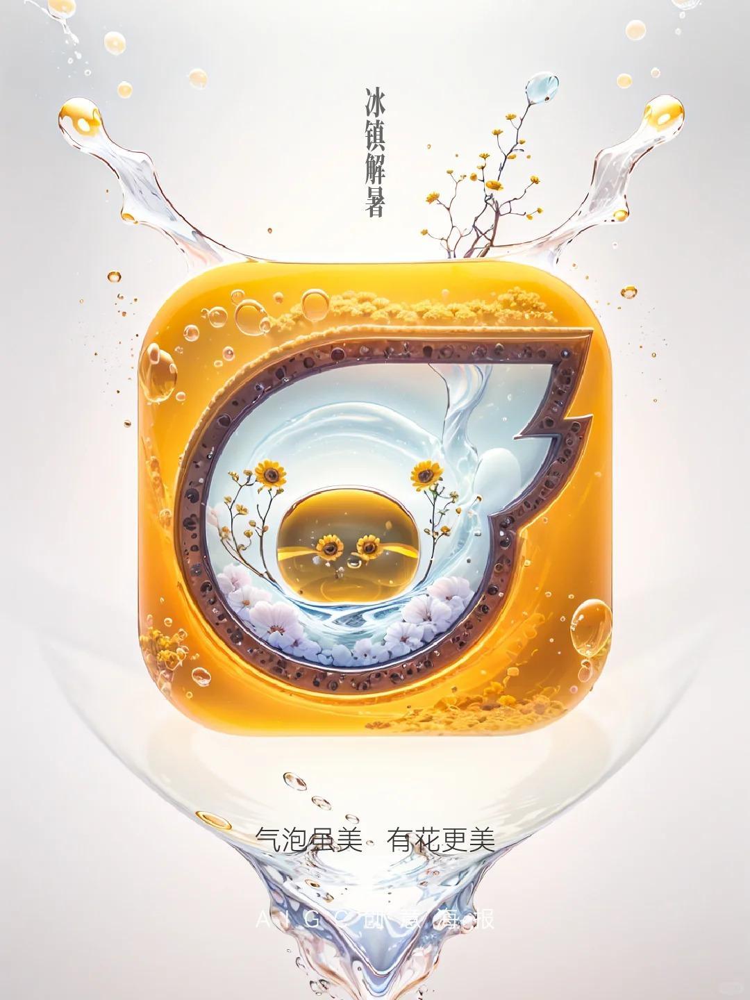 气泡生花，有花会更美！手机图标你爱了吗？