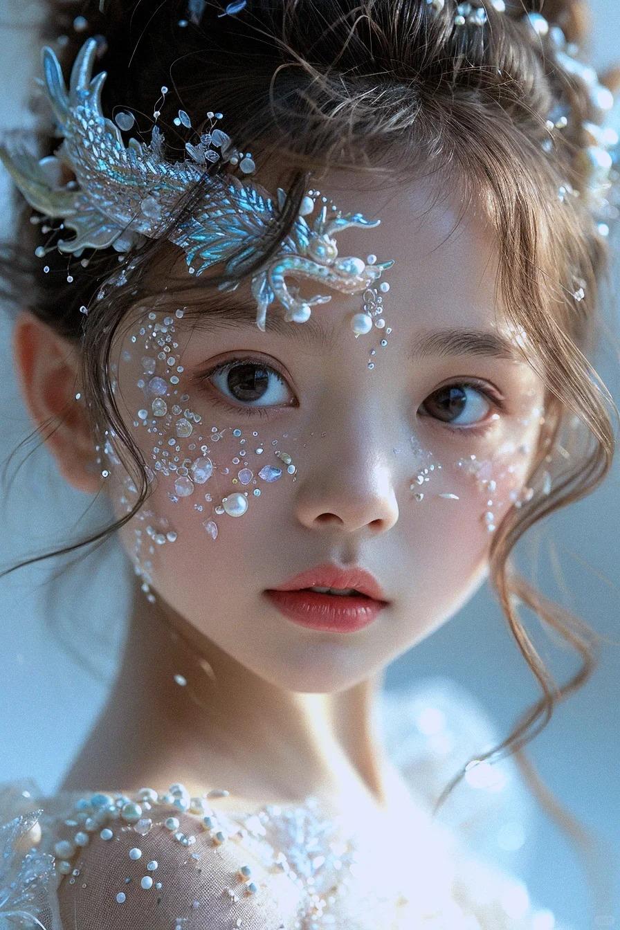 儿童珍珠龙妆造