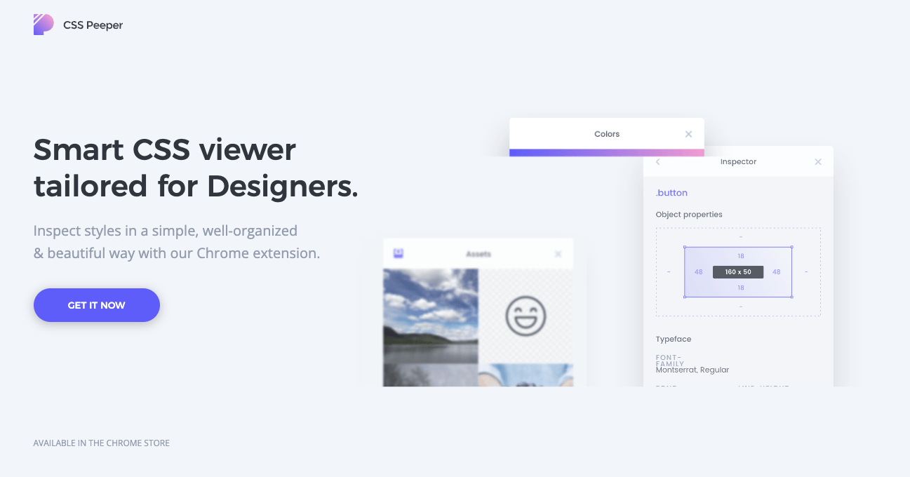 CSS Peeper：设计师必备的智能网页样式查看器