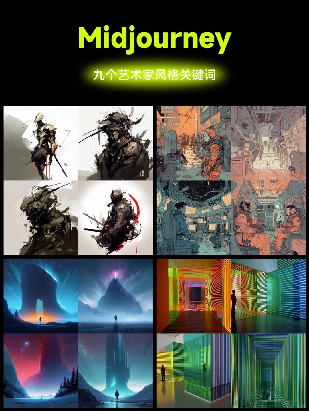 9个Midjourney艺术家风格关键词