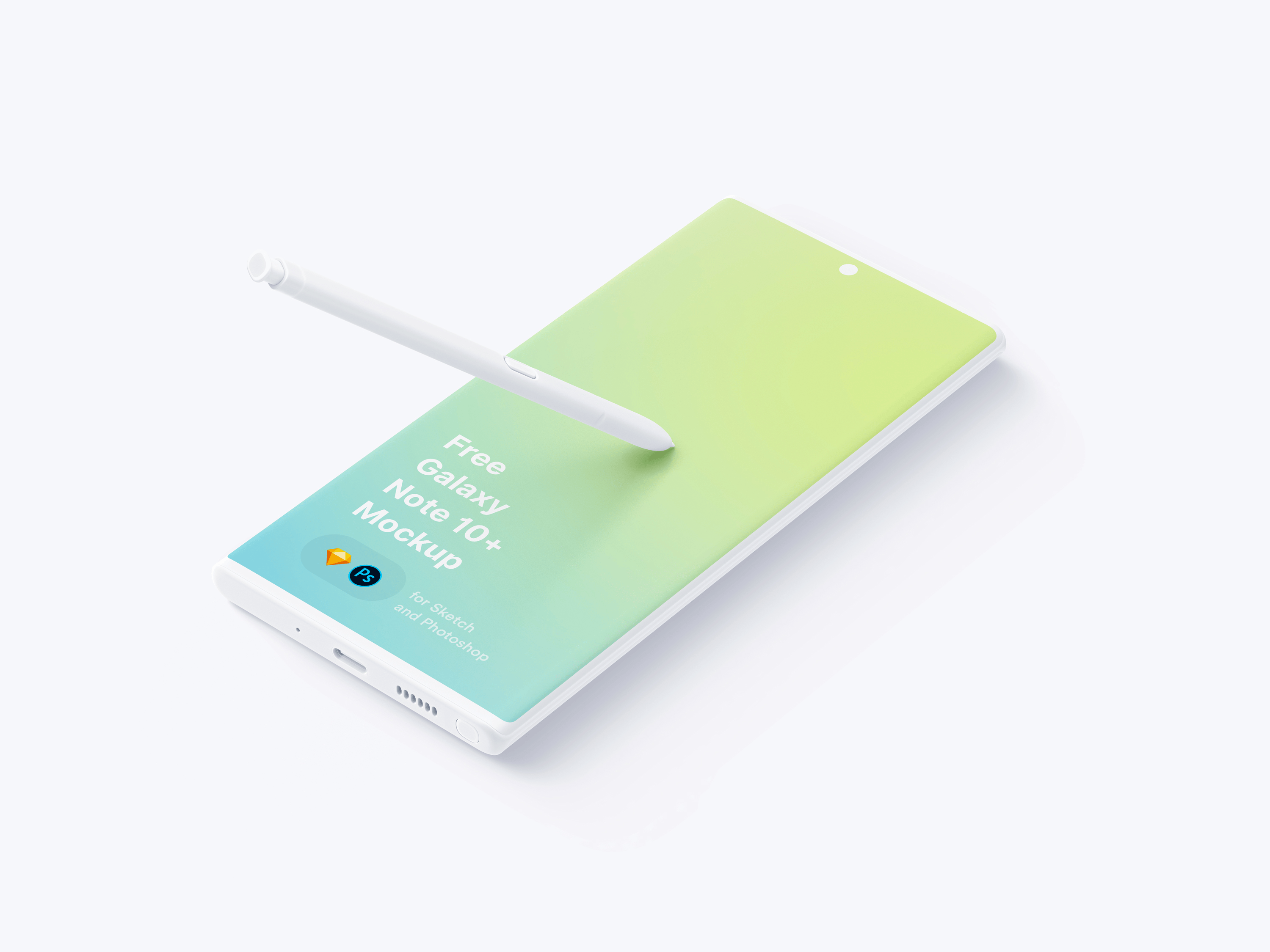 三星 Galaxy Note 10 Plus 样机素材免费下载
