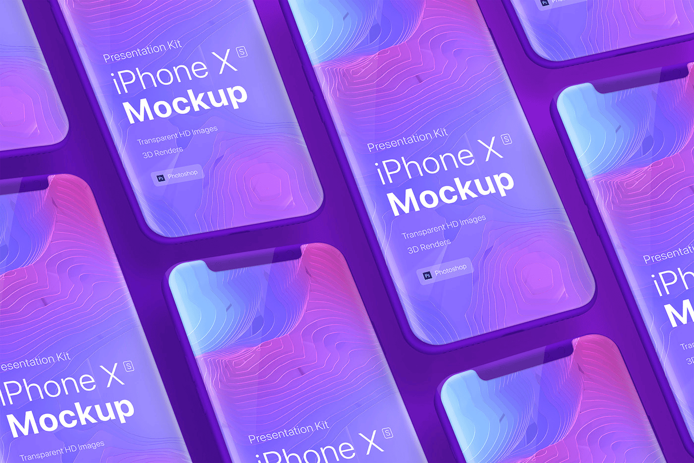 iPhone X psd样机素材免费下载