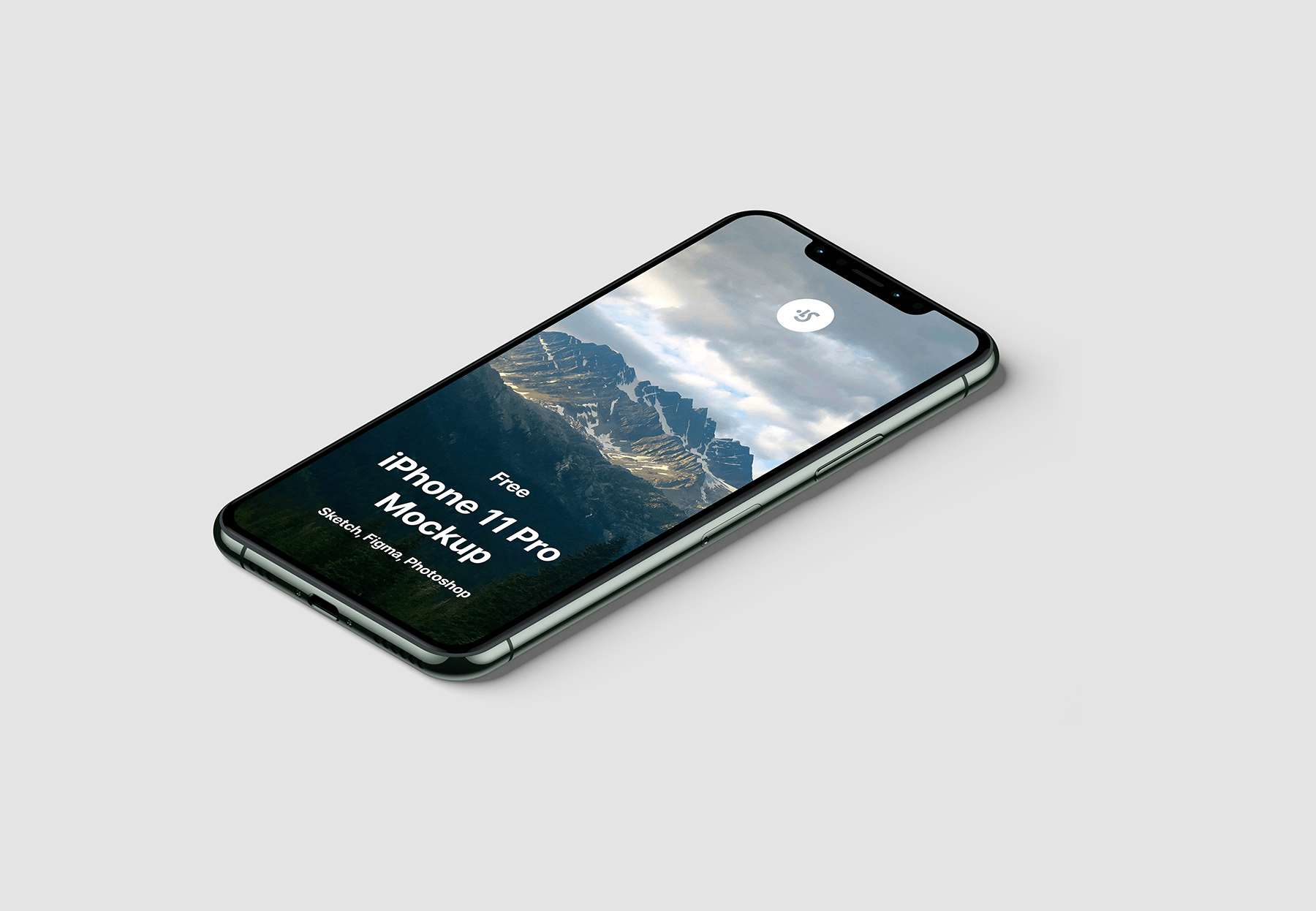 iPhone 11 pro平铺psd样机素材免费下载