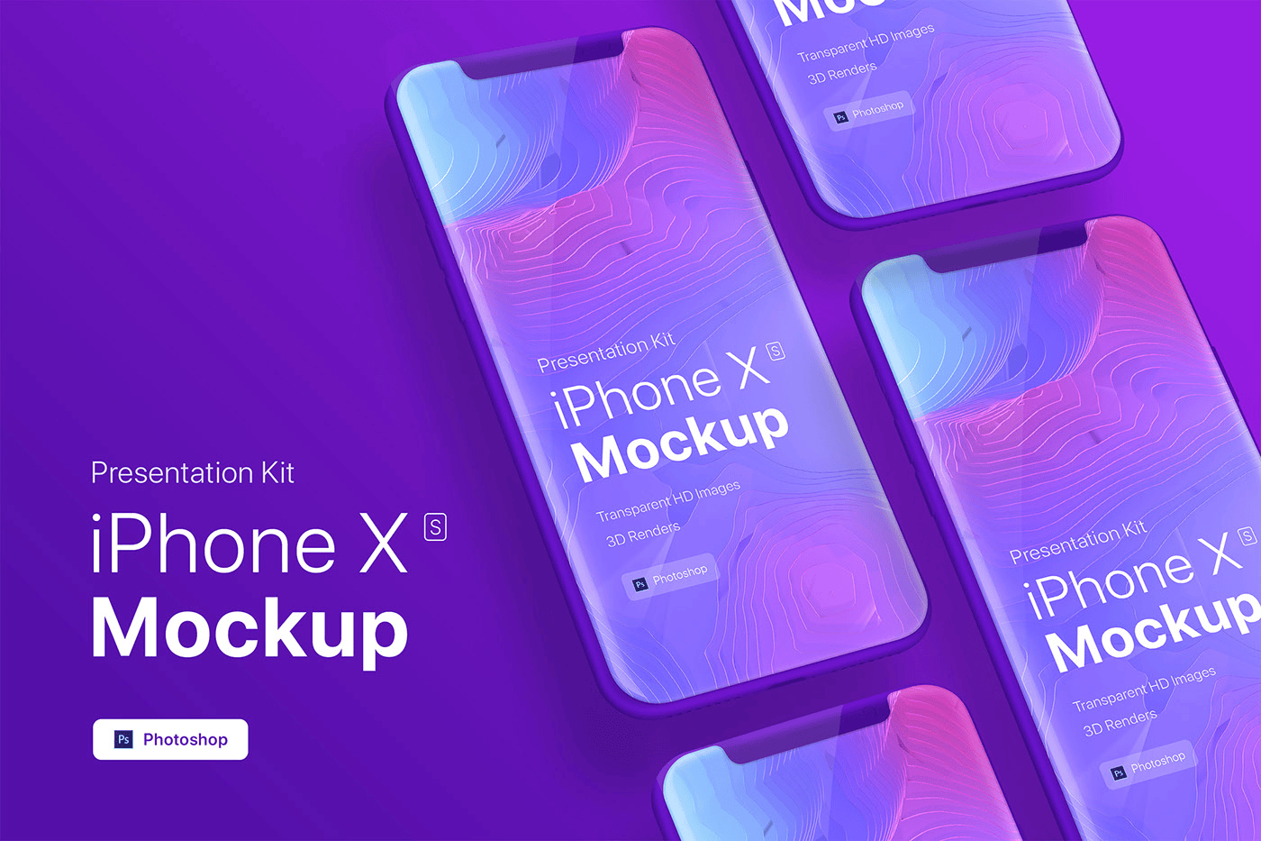 iPhone X psd样机素材免费下载