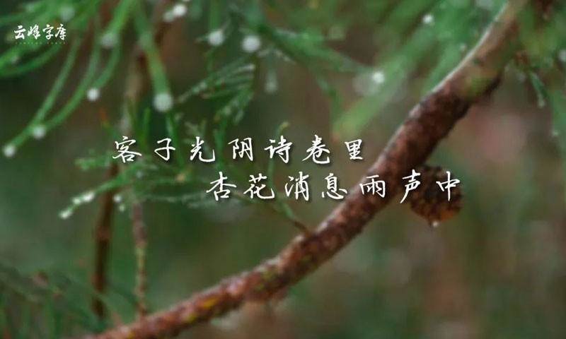 云峰字库3款免商书法字体 设计素材 第6张-素材湾 云峰字库3款免商书法字体 设计素材 第6张