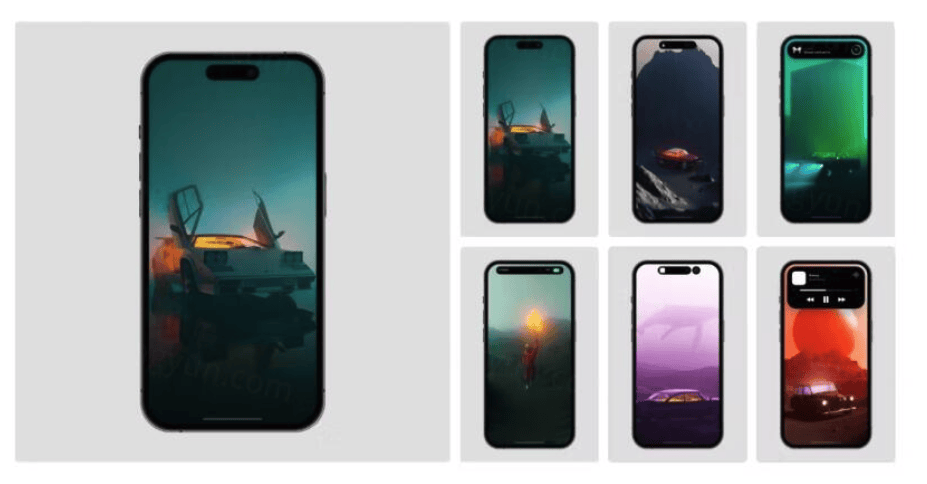 全新苹果iPhone 14 Pro灵动岛样机PSD下载