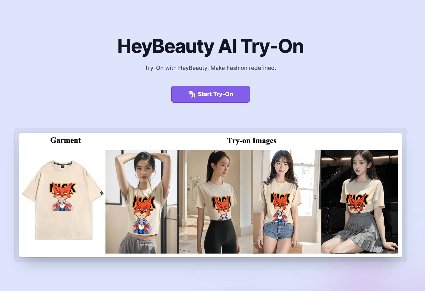 HeyBeauty：AI虚拟试衣平台，个性化时尚推荐与尺寸预测