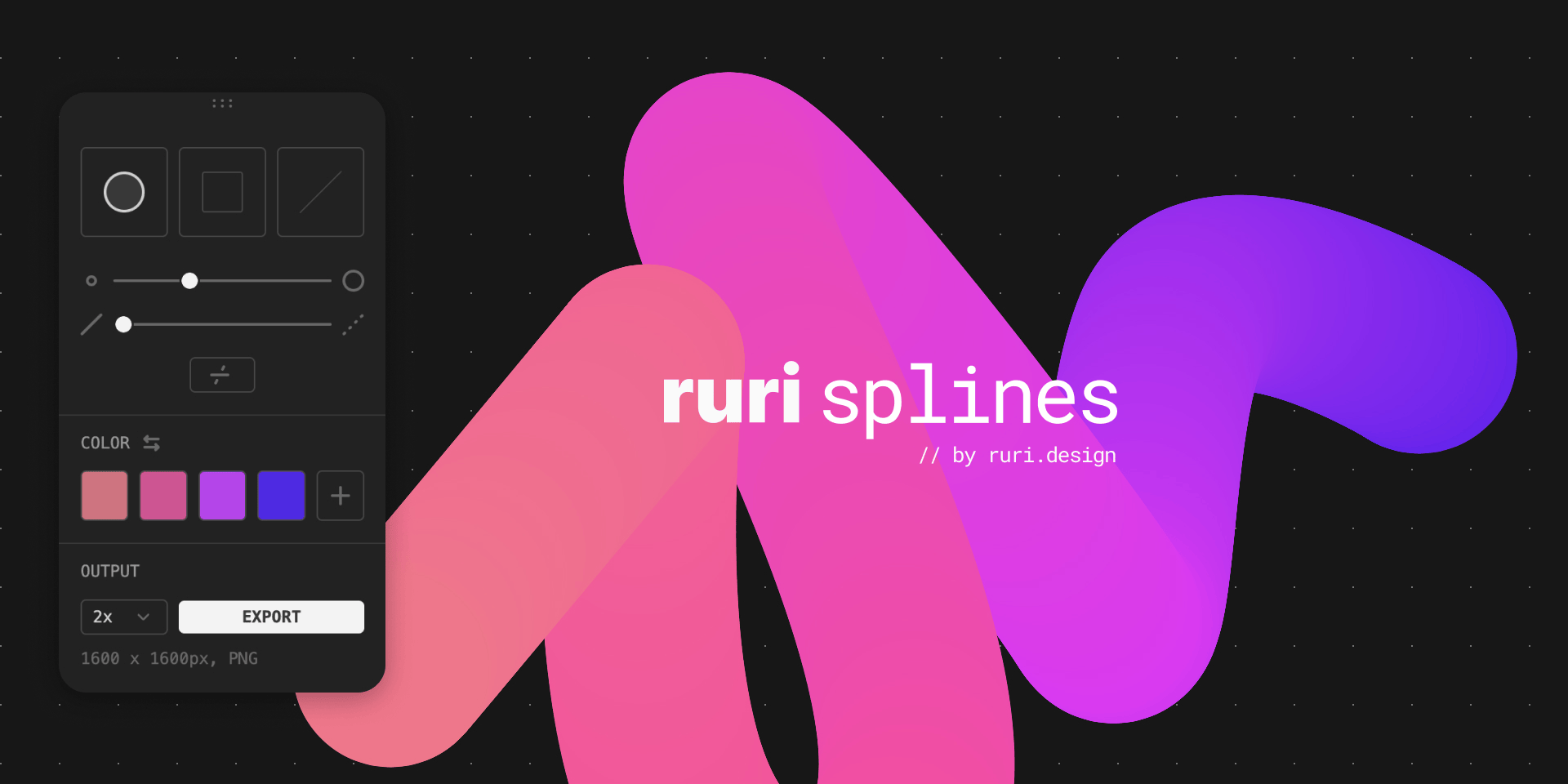 Splines插件：Figma中的渐变曲线路径生成工具