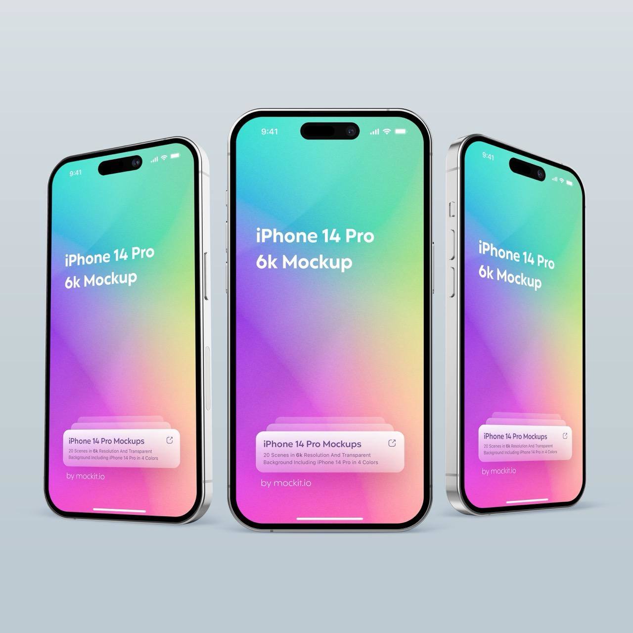 20款苹果iPhone 14 Pro手机贴图PSD源文件