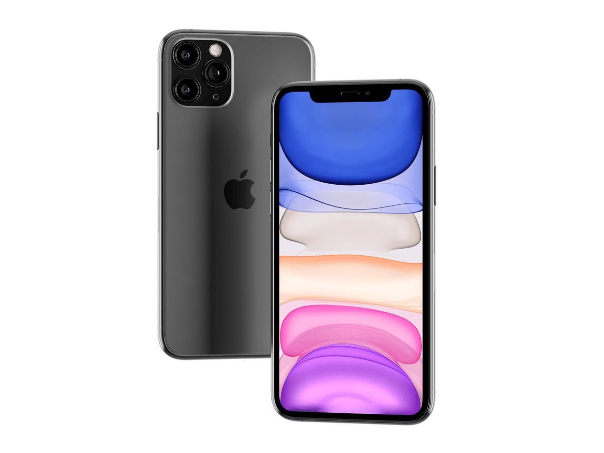 iPhone 11 pro透视效果psd样机素材免费下载
