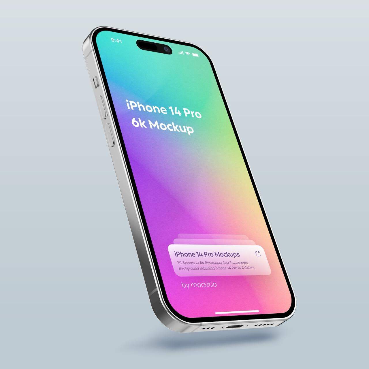 20款苹果iPhone 14 Pro手机贴图PSD源文件