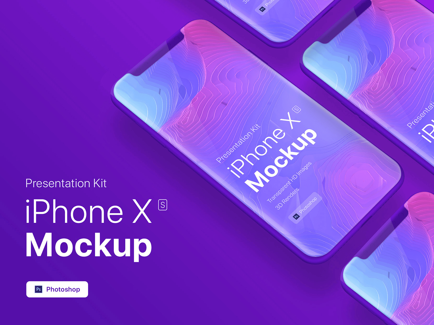 iPhone X psd样机素材免费下载