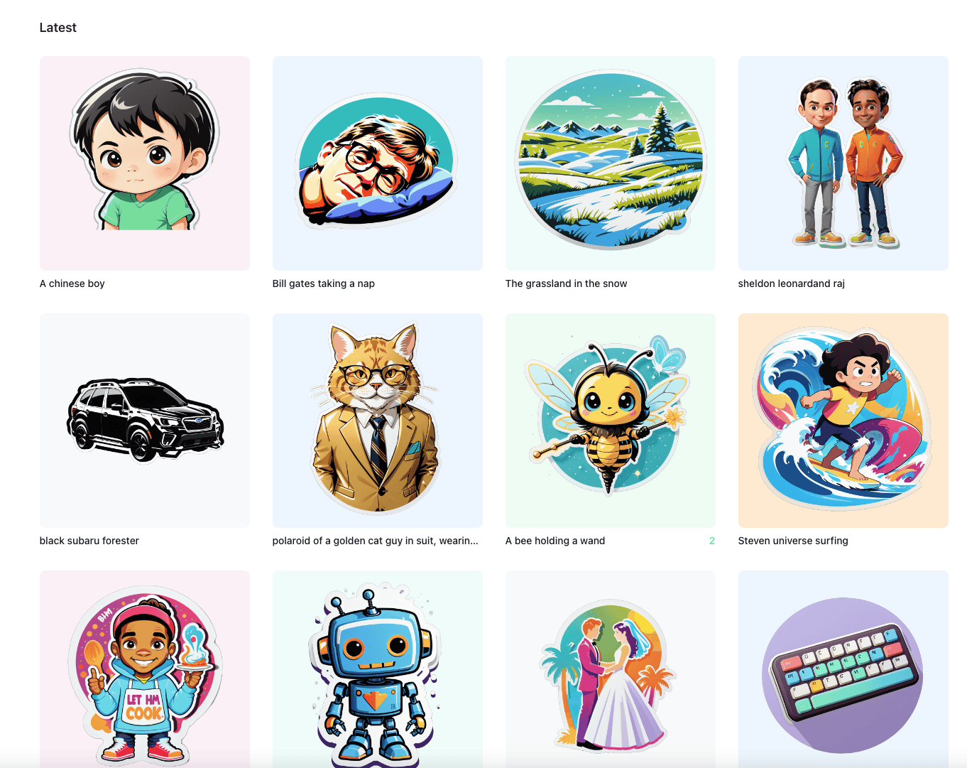 StickerBaker：免费的AI贴纸生成工具