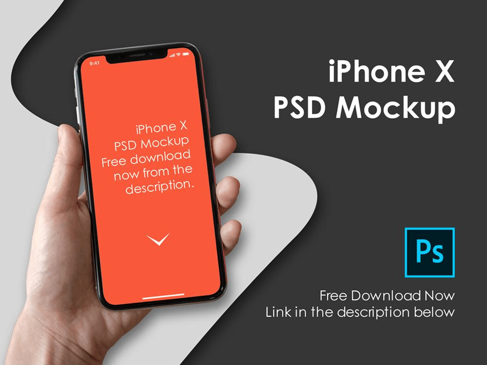 iPhone X psd样机素材免费下载