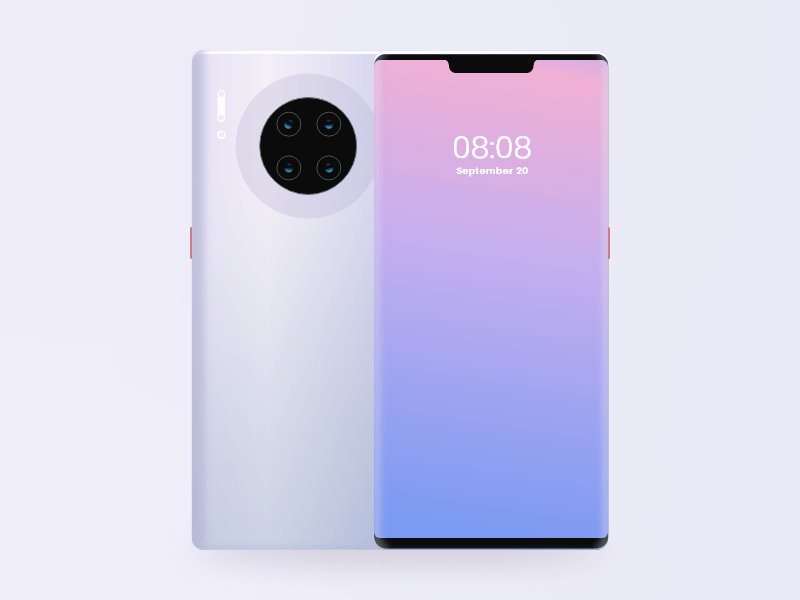 华为Huawei mate 30样机素材免费下载