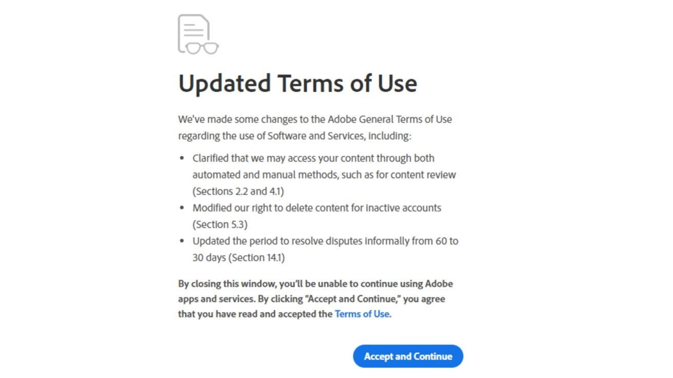 无视用户隐私？Adobe最新服务条款引起争议