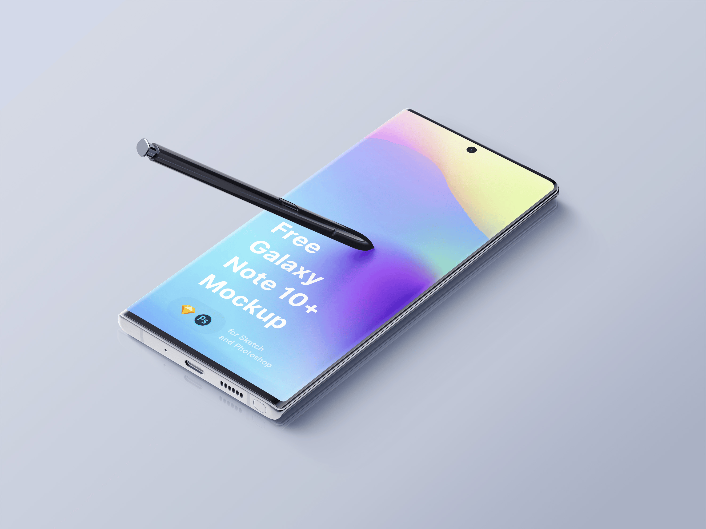 三星 Galaxy Note 10 Plus 样机素材免费下载