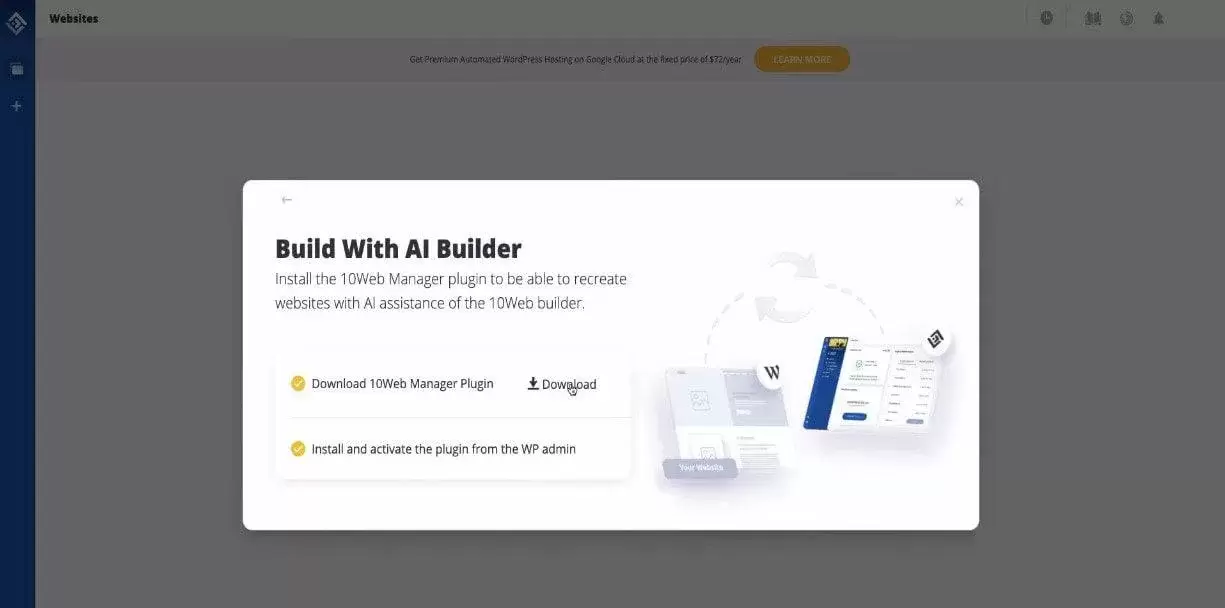 10Web AI 页面构建器