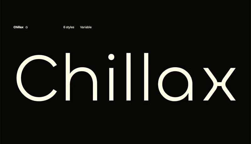 Chillax 字体免费下载与使用指南——时尚圆润的无衬线英文字体