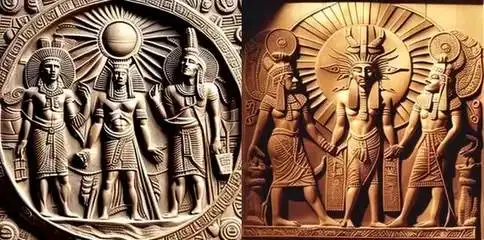 卡洛林王朝对太阳神拉和他的弟子的艺术描绘 卡洛林王朝对太阳神拉和他的弟子的艺术描绘