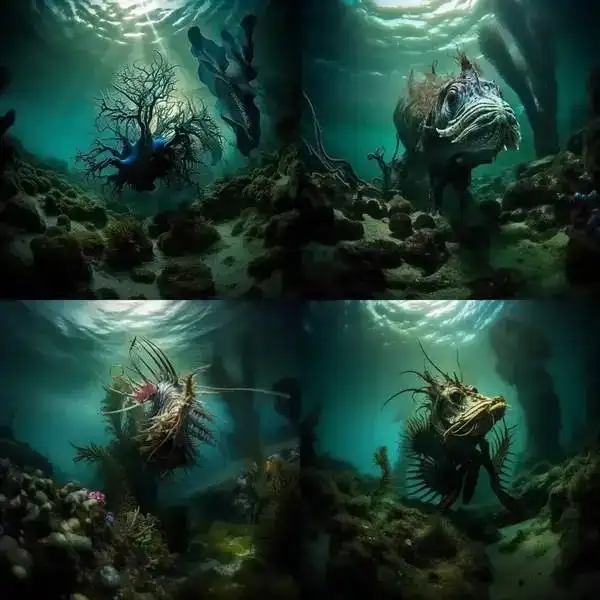 神秘的水下生物 神秘的水下生物