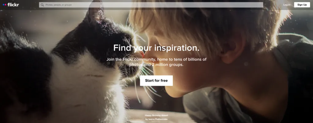 Flickr.com网站截图 Flickr.com网站截图