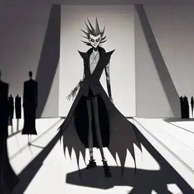 作为T台模特儿的二维插画的shinigami 作为T台模特儿的二维插画的shinigami