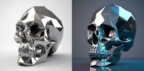 Rhodium(纹身)骷髅头 Rhodium(纹身)骷髅头