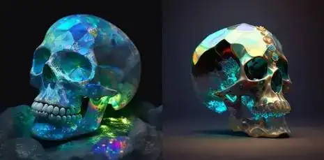 Opal(蛋白石)骷髅头 Opal(蛋白石)骷髅头