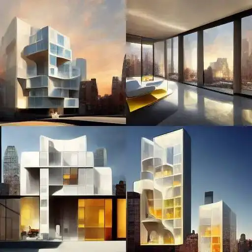 midjourney创建建筑概念效果图 midjourney创建建筑概念效果图