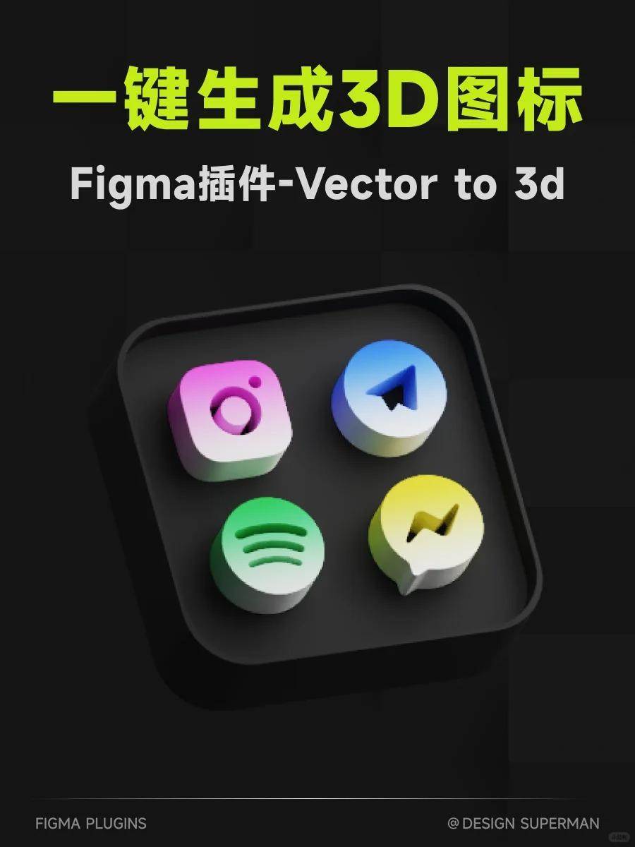 后悔没早点分享这个figma3D插件