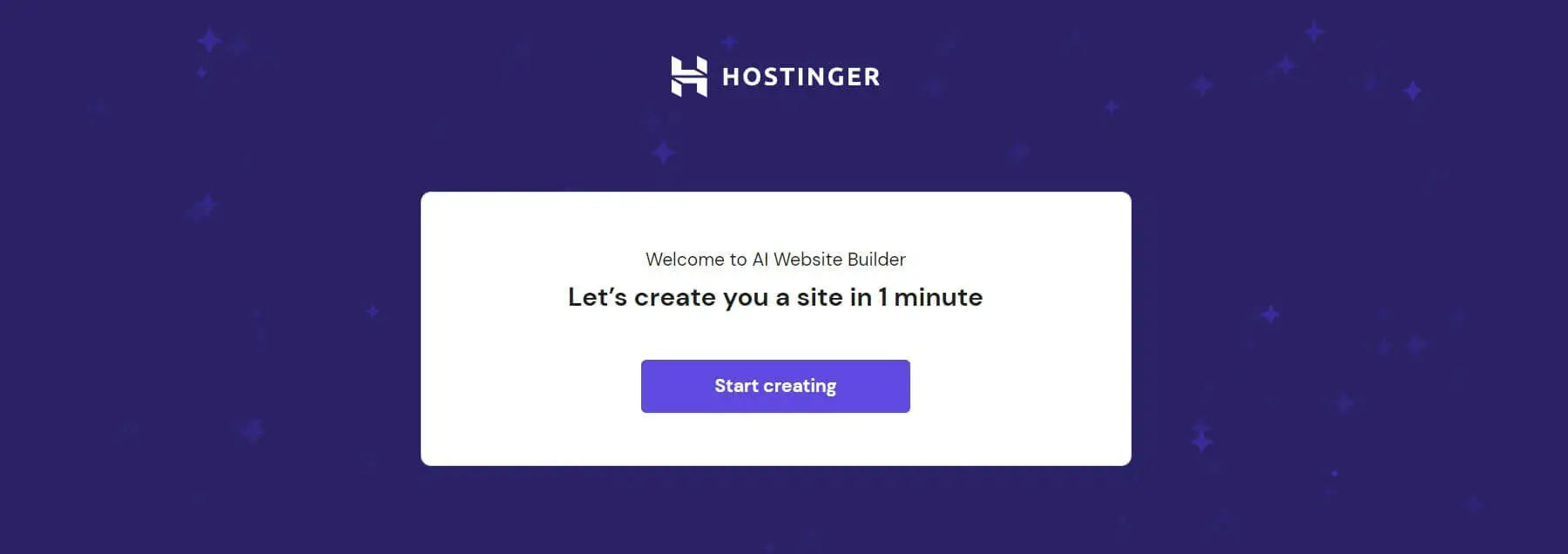 Hostinger AI Website Builder