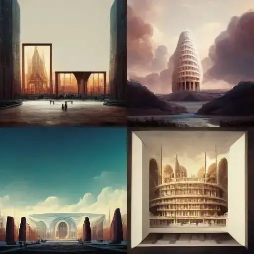 MidJourney建筑效果图生成Prompt示例4 MidJourney建筑效果图生成Prompt示例4