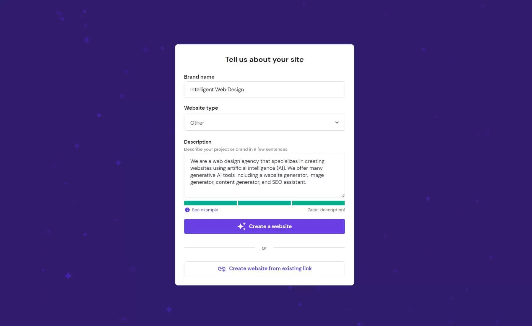 hostinger ai 网站建设表单