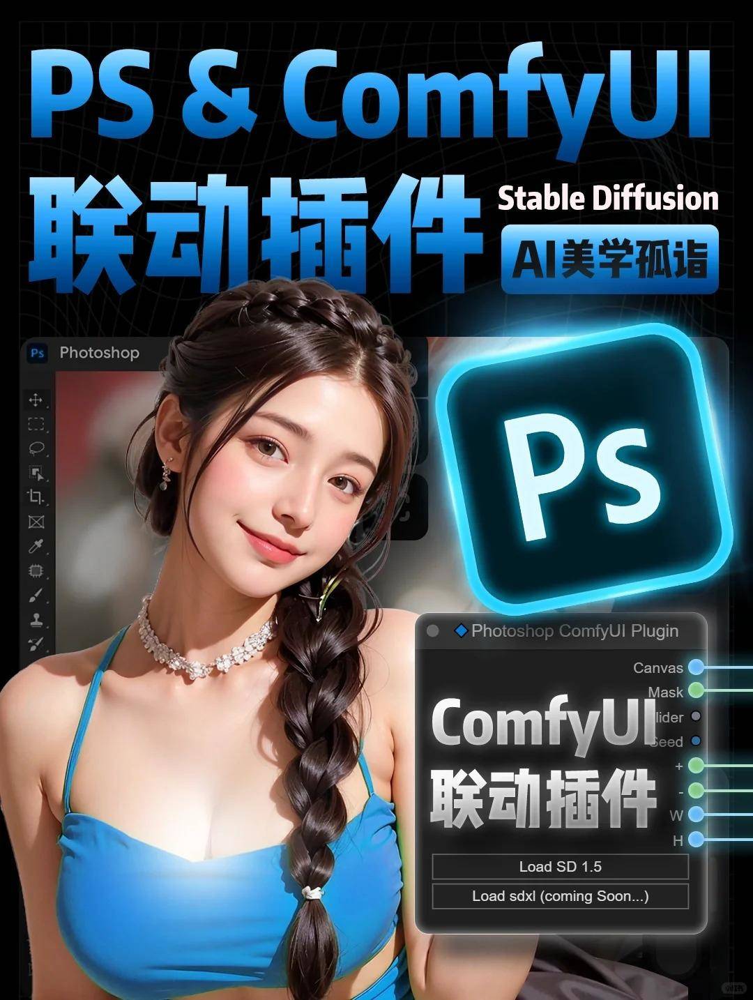 ?ComfyUI+Photoshop影楼进阶联动插件