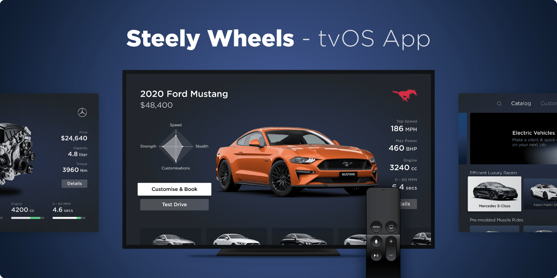 探索Steely Wheels：汽车销售设计tvOS APP的全面资源