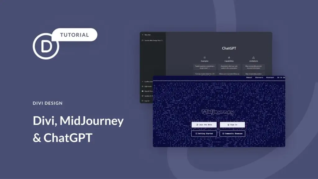 如何使用ChatGPT、MidJourney和Divi做网页设计