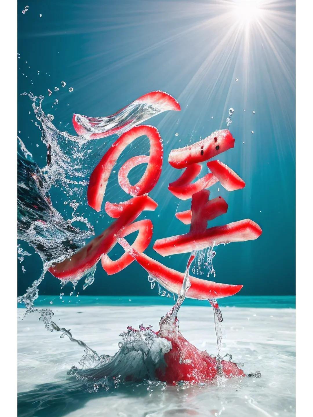 Stable Diffusion AI字体-夏至